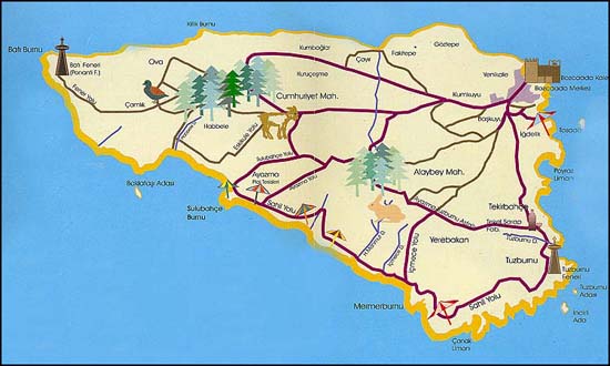 Bozcaada Haritası